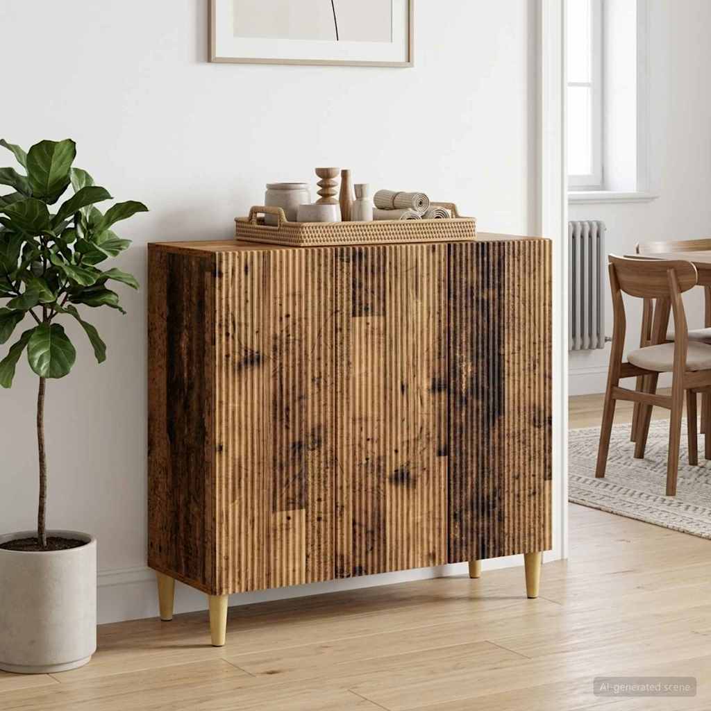 894653_1.jpg vidaXL Servírovacia skriňa Staré drevo 89 x 34,5 x 80 cm – Obrázok 1