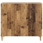 vidaXL Servírovacia skriňa Staré drevo 89 x 34,5 x 80 cm – Obrázok 6