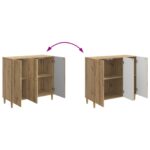 vidaXL Servírovacia skriňa Dub artisan 89 x 34,5 x 80 cm – Obrázok 11