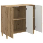 vidaXL Servírovacia skriňa Dub artisan 89 x 34,5 x 80 cm – Obrázok 5