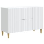vidaXL Servírovacia skriňa Biela 89 x 34,5 x 60 cm Kompozitné drevo – Obrázok 2