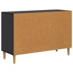 vidaXL Servírovacia skriňa Čierna 89 x 34,5 x 60 cm Kompozitné drevo – Obrázok 8