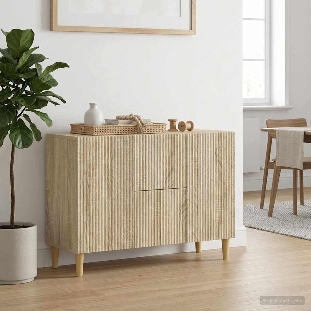 894657_1.jpg vidaXL Servírovacia skriňa so zásuvkou Dub sonoma 89 x 34,5 x 60 cm – Obrázok 1