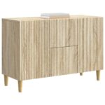 vidaXL Servírovacia skriňa so zásuvkou Dub sonoma 89 x 34,5 x 60 cm – Obrázok 3