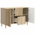 vidaXL Servírovacia skriňa so zásuvkou Dub sonoma 89 x 34,5 x 60 cm – Obrázok 5