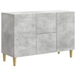 vidaXL Servírovacia skriňa so zásuvkou Betónovo sivá 89 x 34,5 x 60 cm – Obrázok 2