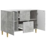 vidaXL Servírovacia skriňa so zásuvkou Betónovo sivá 89 x 34,5 x 60 cm – Obrázok 5