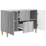 vidaXL Servírovacia skriňa so zásuvkou Sivá sonoma 89 x 34,5 x 60 cm – Obrázok 5