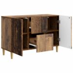 vidaXL Servírovacia skriňa so zásuvkou Staré drevo 89 x 34,5 x 60 cm – Obrázok 5