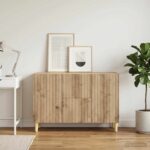 vidaXL Servírovacia skriňa so zásuvkou Dub artisan 89 x 34,5 x 60 cm