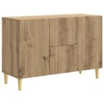 vidaXL Servírovacia skriňa so zásuvkou Dub artisan 89 x 34,5 x 60 cm – Obrázok 2