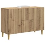 vidaXL Servírovacia skriňa so zásuvkou Dub artisan 89 x 34,5 x 60 cm – Obrázok 3