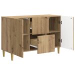 vidaXL Servírovacia skriňa so zásuvkou Dub artisan 89 x 34,5 x 60 cm – Obrázok 5