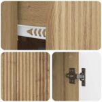 vidaXL Servírovacia skriňa so zásuvkou Dub artisan 89 x 34,5 x 60 cm – Obrázok 9