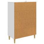 vidaXL Servírovacia skriňa Biela 66 x 34,5 x 95 cm Kompozitné drevo – Obrázok 7