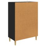 vidaXL Servírovacia skriňa Čierna 66 x 34,5 x 95 cm Kompozitné drevo – Obrázok 7