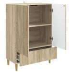 vidaXL Servírovacia skriňa so zásuvkou Dub sonoma 66 x 34,5 x 95 cm – Obrázok 4