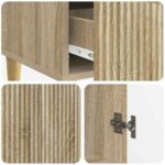 vidaXL Servírovacia skriňa so zásuvkou Dub sonoma 66 x 34,5 x 95 cm – Obrázok 8