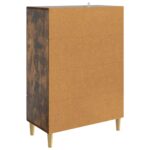 vidaXL Servírovacia skriňa so zásuvkou Dymový dub 66 x 34,5 x 95 cm – Obrázok 7