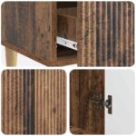 vidaXL Servírovacia skriňa so zásuvkou Staré drevo 66 x 34,5 x 95 cm – Obrázok 8