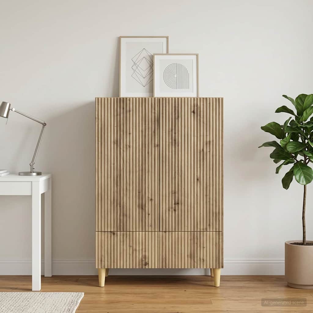 894674_1.jpg vidaXL Servírovacia skriňa so zásuvkou Dub artisan 66 x 34,5 x 95 cm – Obrázok 1