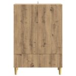 vidaXL Servírovacia skriňa so zásuvkou Dub artisan 66 x 34,5 x 95 cm – Obrázok 5