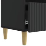 vidaXL TV skrinka Čierna 102 x 34,5 x 50 cm Kompozitné drevo – Obrázok 9