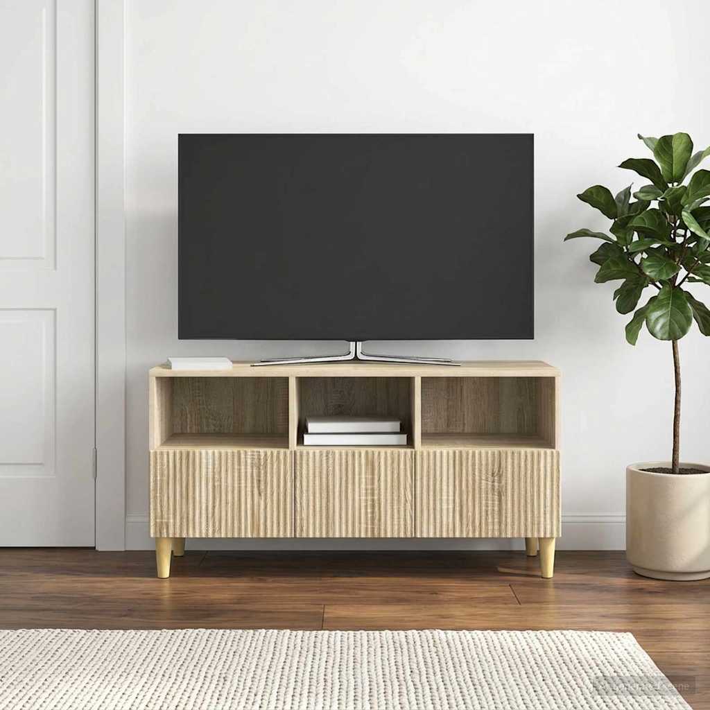 894677_1.jpg vidaXL TV skrinka Dub sonoma 102 x 34,5 x 50 cm Kompozitné drevo – Obrázok 1