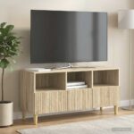 vidaXL TV skrinka Dub sonoma 102 x 34,5 x 50 cm Kompozitné drevo – Obrázok 4