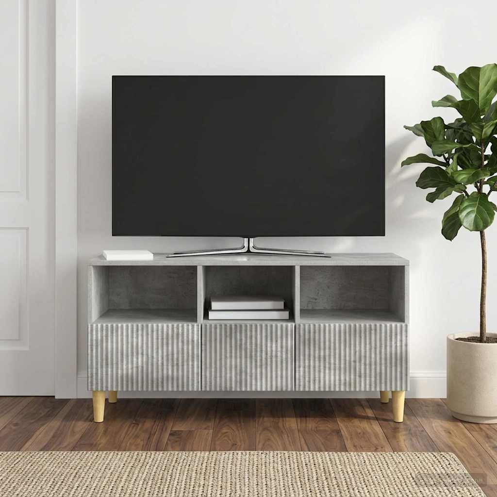 894678_1.jpg vidaXL TV skrinka Betónovo sivá 102 x 34,5 x 50 cm Kompozitné drevo – Obrázok 1