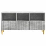 vidaXL TV skrinka Betónovo sivá 102 x 34,5 x 50 cm Kompozitné drevo – Obrázok 6