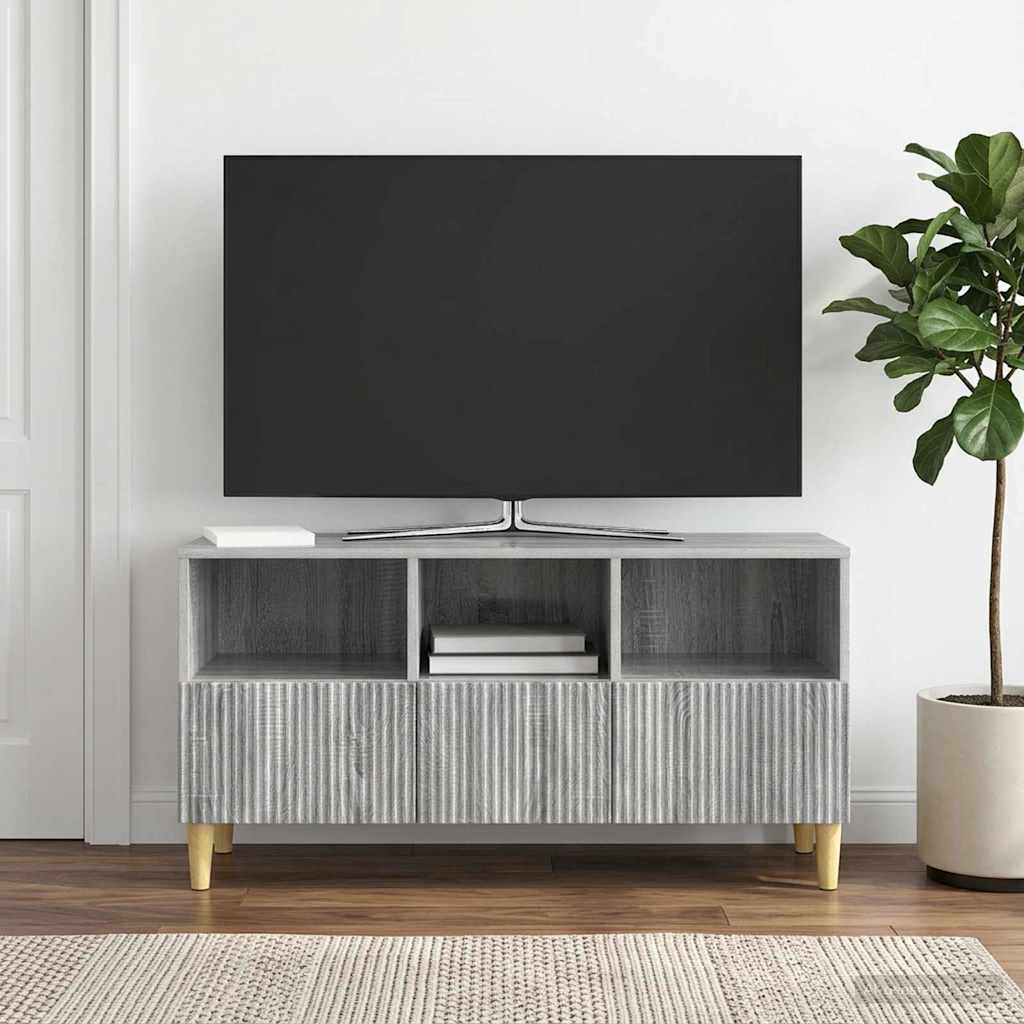894681_1.jpg vidaXL TV skrinka Sivá sonoma 102 x 34,5 x 50 cm Kompozitné drevo – Obrázok 1