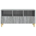 vidaXL TV skrinka Sivá sonoma 102 x 34,5 x 50 cm Kompozitné drevo – Obrázok 6