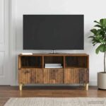 vidaXL TV skrinka Staré drevo 102 x 34,5 x 50 cm Kompozitné drevo