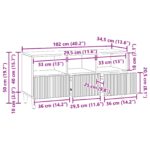 vidaXL TV skrinka Staré drevo 102 x 34,5 x 50 cm Kompozitné drevo – Obrázok 11