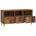 vidaXL TV skrinka Staré drevo 102 x 34,5 x 50 cm Kompozitné drevo – Obrázok 5