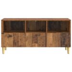 vidaXL TV skrinka Staré drevo 102 x 34,5 x 50 cm Kompozitné drevo – Obrázok 6