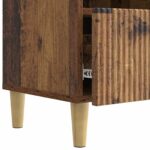 vidaXL TV skrinka Staré drevo 102 x 34,5 x 50 cm Kompozitné drevo – Obrázok 9