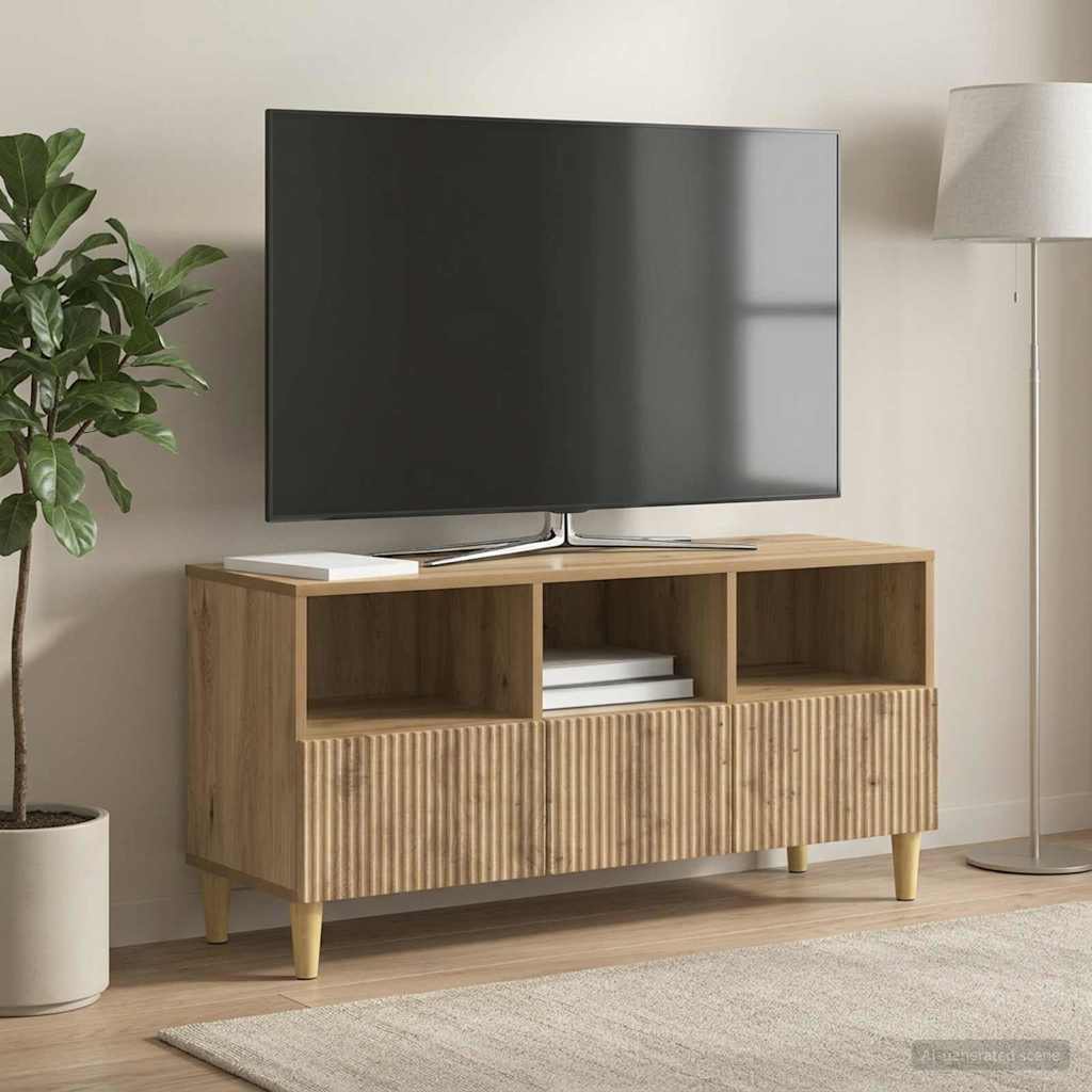 894684_1.jpg vidaXL TV skrinka Dub artisan 102 x 34,5 x 50 cm Kompozitné drevo – Obrázok 1