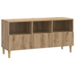 vidaXL TV skrinka Dub artisan 102 x 34,5 x 50 cm Kompozitné drevo – Obrázok 2