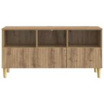 vidaXL TV skrinka Dub artisan 102 x 34,5 x 50 cm Kompozitné drevo – Obrázok 6
