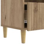 vidaXL TV skrinka Dub artisan 102 x 34,5 x 50 cm Kompozitné drevo – Obrázok 9