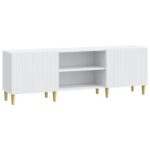 vidaXL TV skrinka Biela 150 x 31 x 50 cm Kompozitné drevo – Obrázok 2