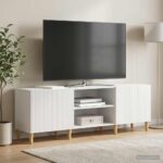 vidaXL TV skrinka Biela 150 x 31 x 50 cm Kompozitné drevo – Obrázok 4