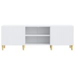 vidaXL TV skrinka Biela 150 x 31 x 50 cm Kompozitné drevo – Obrázok 6