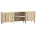 vidaXL TV skrinka Dub sonoma 150 x 31 x 50 cm Kompozitné drevo – Obrázok 2