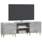 vidaXL TV skrinka Betónovo sivá 150 x 31 x 50 cm Kompozitné drevo – Obrázok 3