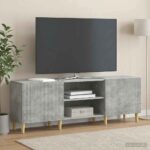 vidaXL TV skrinka Betónovo sivá 150 x 31 x 50 cm Kompozitné drevo – Obrázok 4