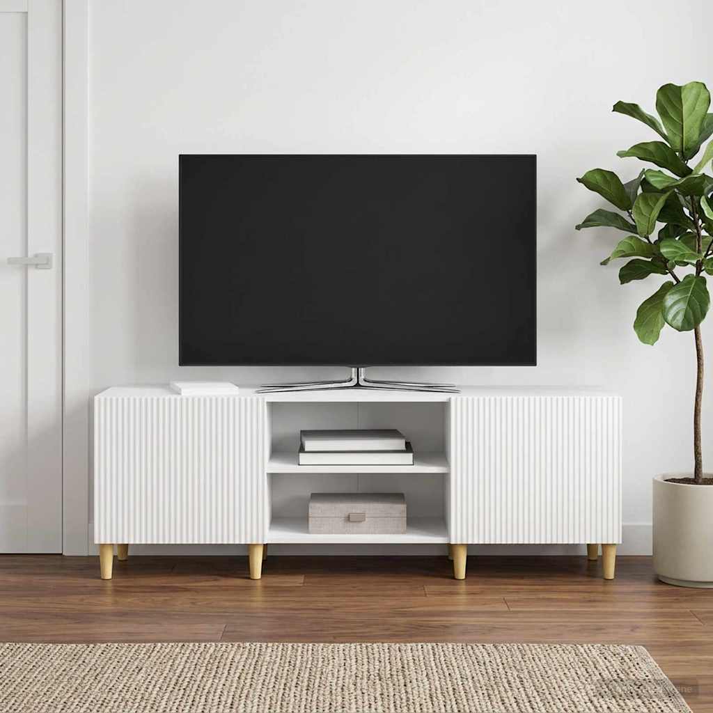 894689_1.jpg vidaXL TV skrinka Biela s vysokým leskom 150 x 31 x 50 cm – Obrázok 1
