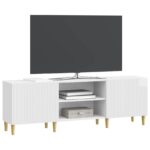 vidaXL TV skrinka Biela s vysokým leskom 150 x 31 x 50 cm – Obrázok 3